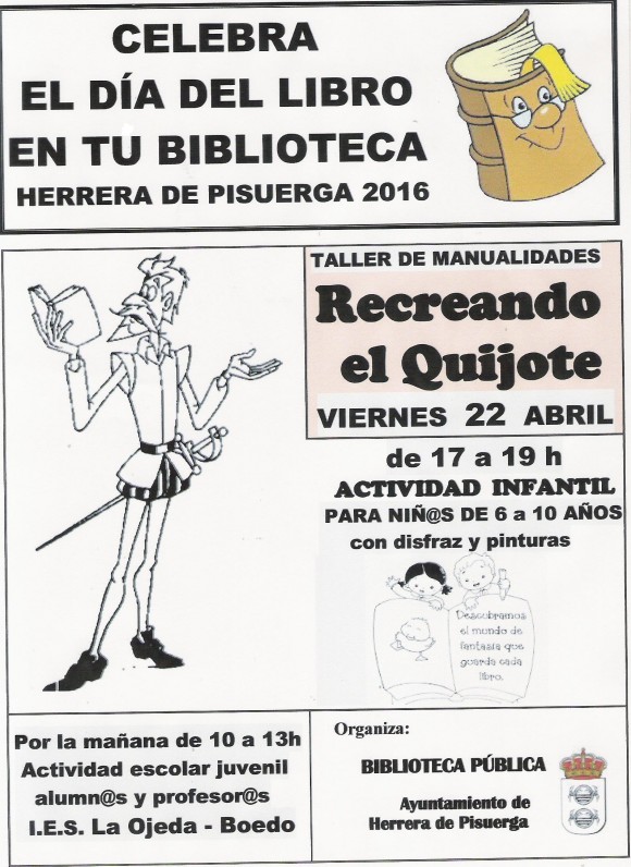 Cartel día libro herrera 2016